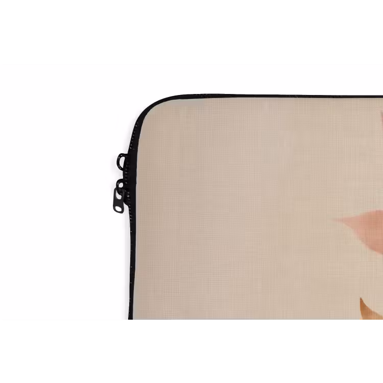 Laptophoes - Bloemen - Blaadjes - Minimalistisch - Roze — 6