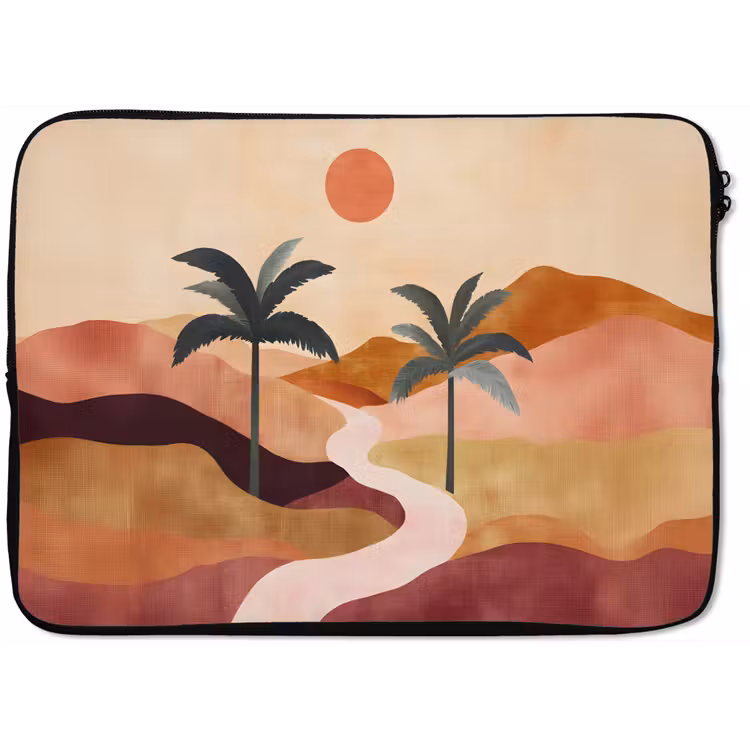 Laptophoes - Heuvels - Palmbomen - Abstract — 1