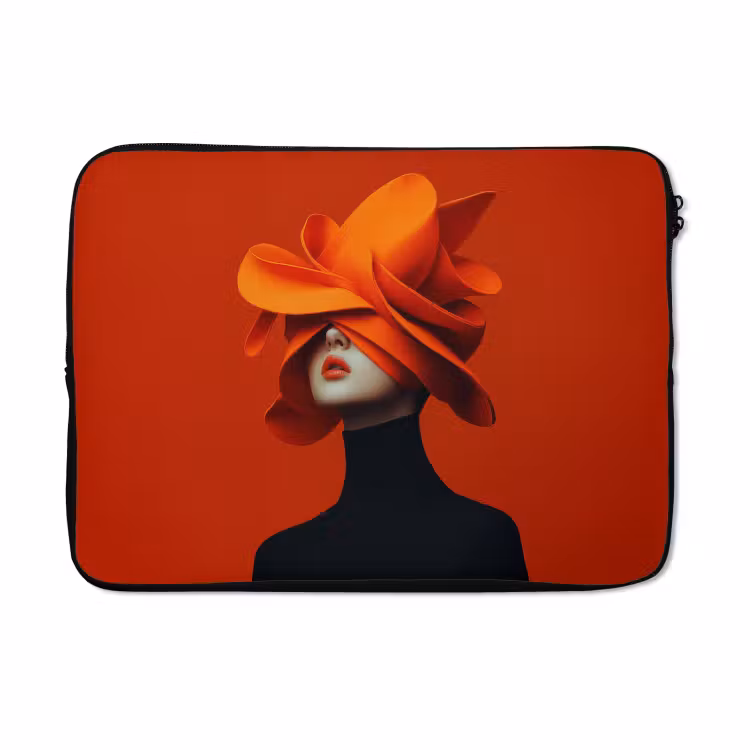 Laptophoes - Oranje - Hoed - Vrouw — 5