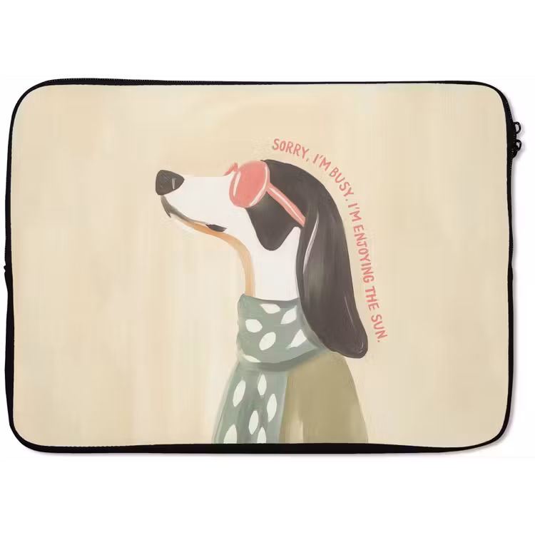 Laptophoes - Quote - Hond - Zonnebril — 1