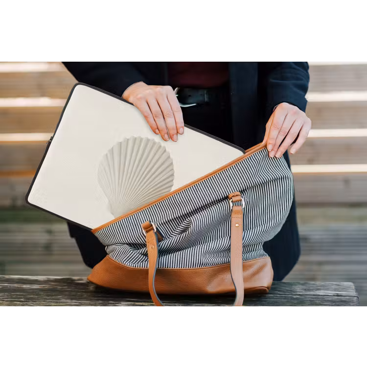 Laptophoes - Schelp - Minimalistisch - Wit — 4