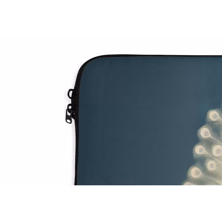 Laptophoes - Vogel - Blauw - Vintage — 6