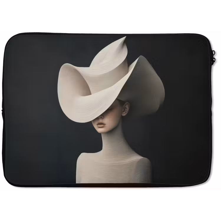Laptophoes - Vrouw - Golvende - Hoed — 1