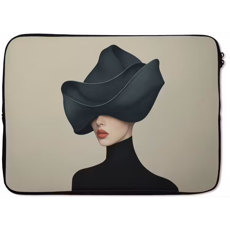 Laptophoes - Vrouw - Groen - Hoed — 1