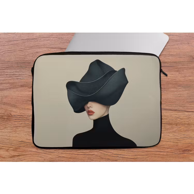 Laptophoes - Vrouw - Groen - Hoed — 2