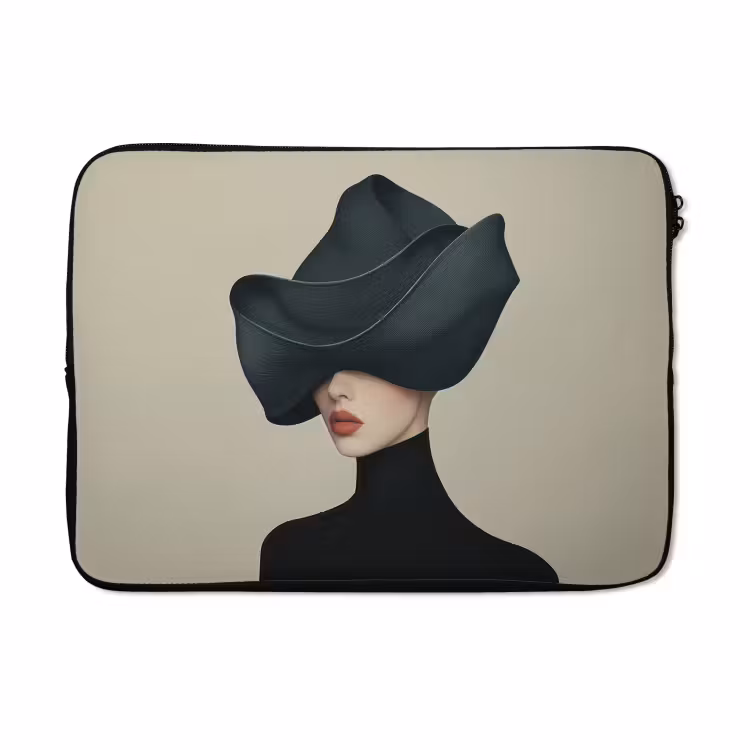 Laptophoes - Vrouw - Groen - Hoed — 5