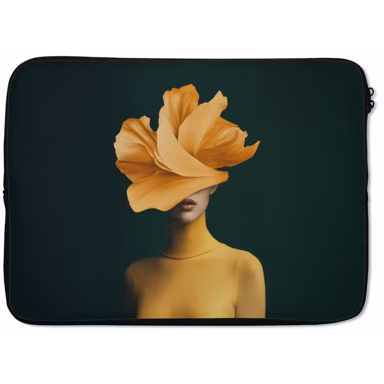 Laptophoes - Vrouw - Hoed - Geel — 1