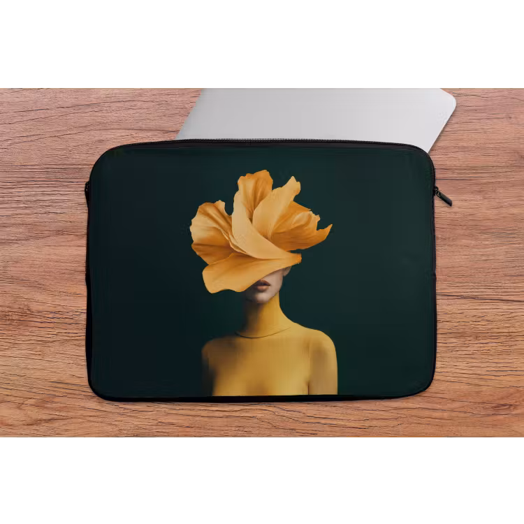 Laptophoes - Vrouw - Hoed - Geel — 2