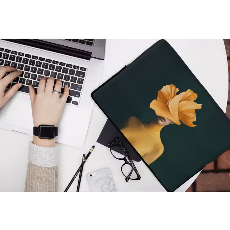 Laptophoes - Vrouw - Hoed - Geel — 3