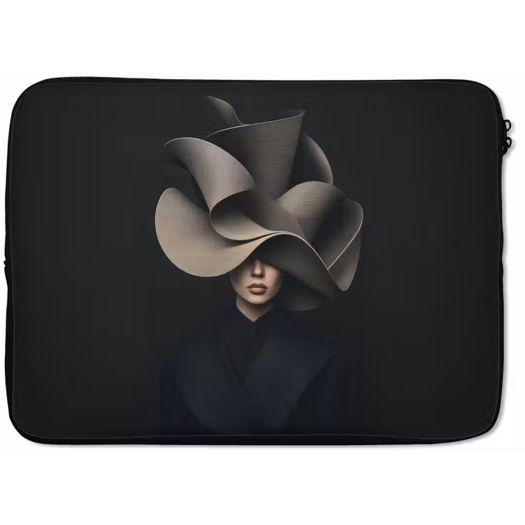 Laptophoes - Zwarte - Hoed - Vrouw — 1