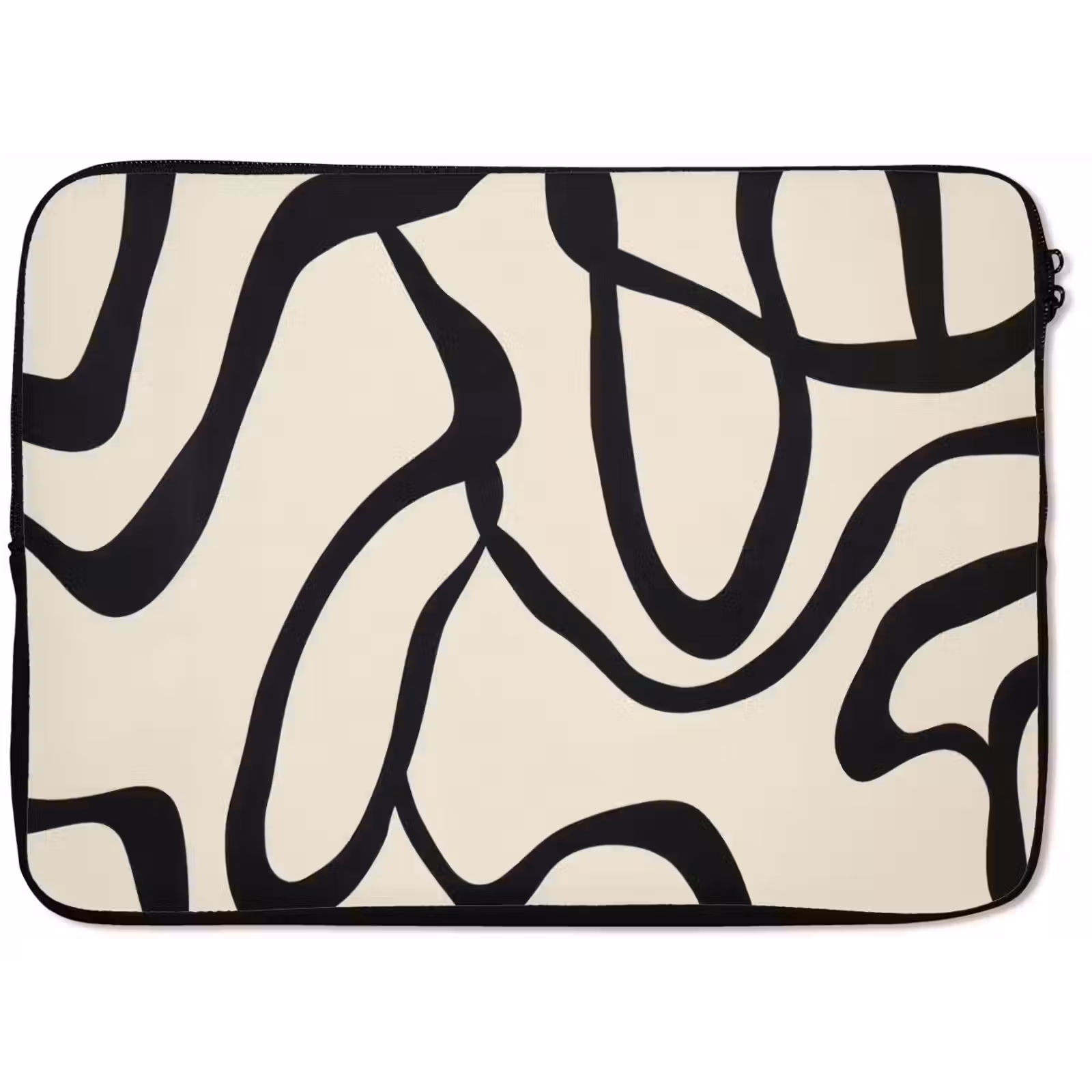 Laptophoes - Abstract - Lijnen - Modern - Beige — 1