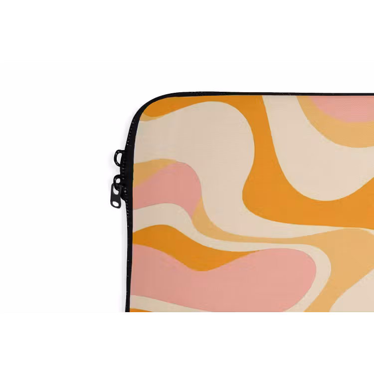 Laptophoes - Abstract - Golvend - Oranje — 6