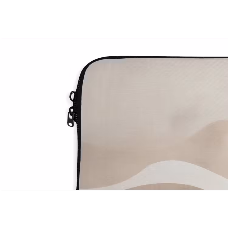 Laptophoes - Abstract - Landschap - Golven - Crèmekleur — 6