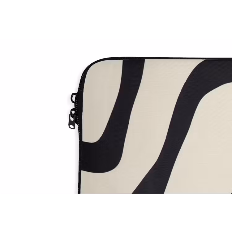 Laptophoes - Abstract - Lijnen - Modern - Beige — 6