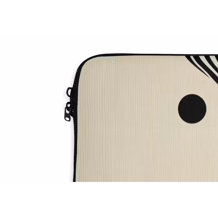 Laptophoes - Beige - Lijnen - Golvend - Abstract — 6