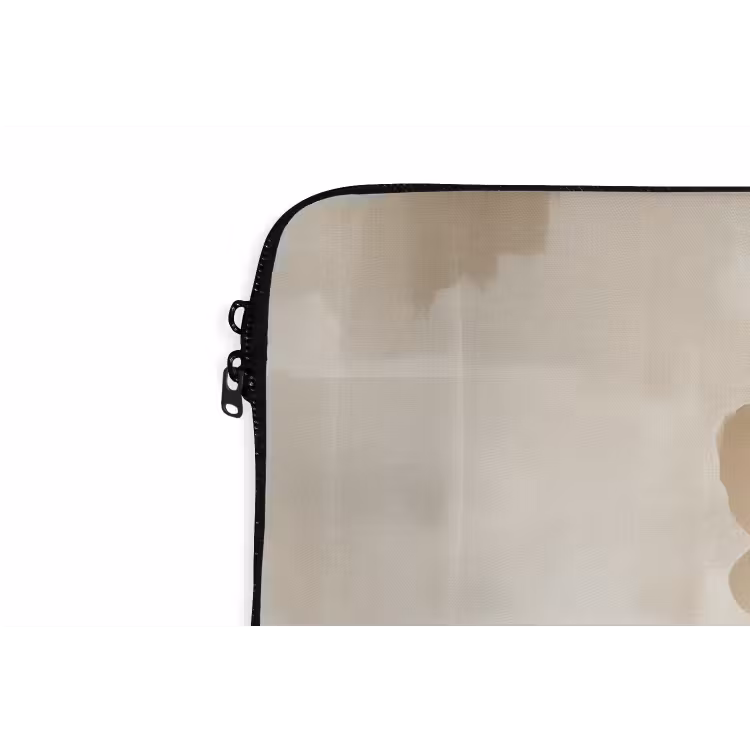 Laptophoes - Bloem - Beige - Verf - Schaduw — 6
