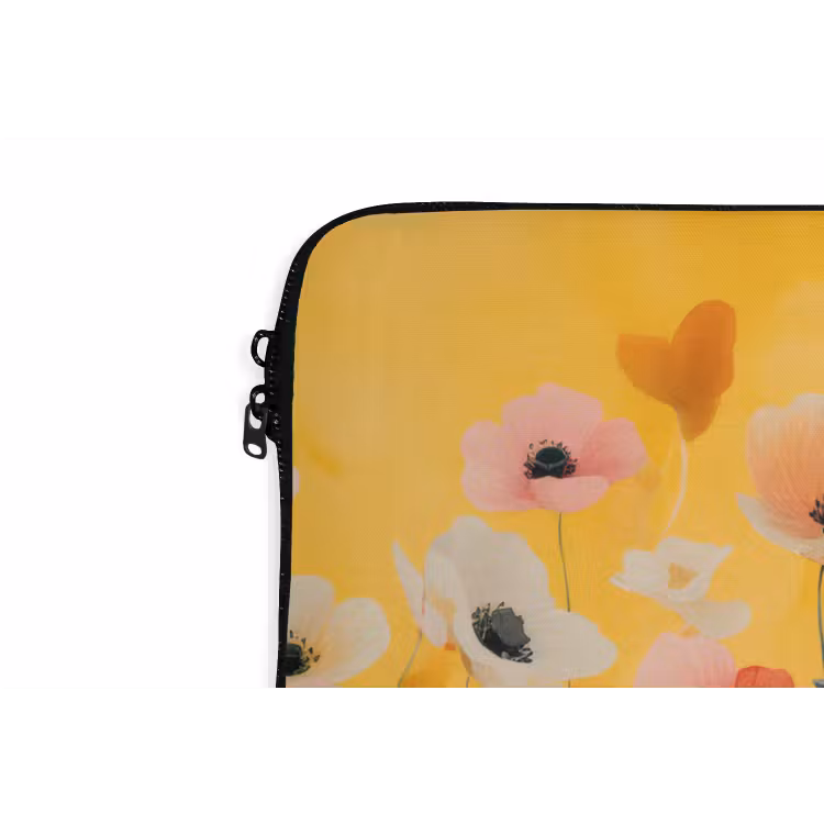 Laptophoes - Bloemen - Veld - Geel — 6