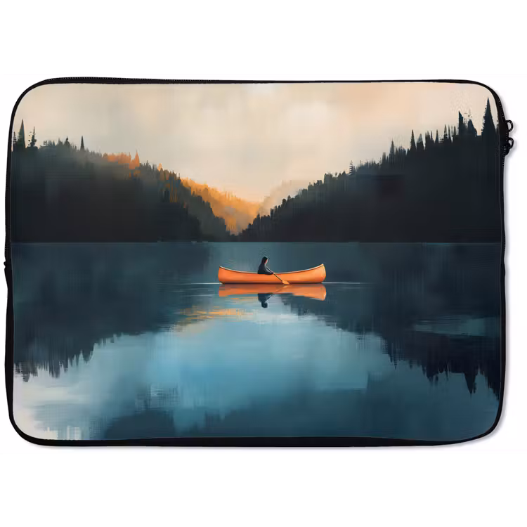 Laptophoes - Bossen - Meer - Kano - Oranje — 1