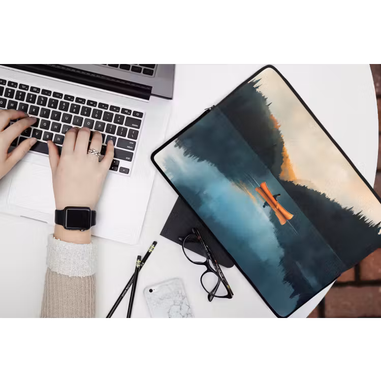 Laptophoes - Bossen - Meer - Kano - Oranje — 3
