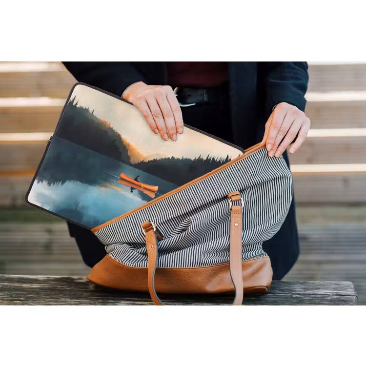 Laptophoes - Bossen - Meer - Kano - Oranje — 4