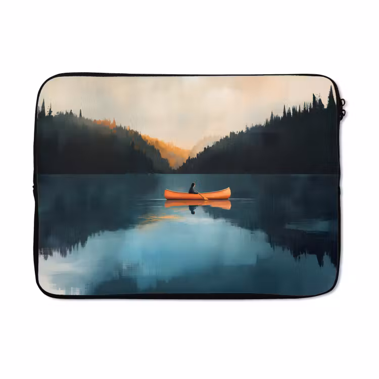 Laptophoes - Bossen - Meer - Kano - Oranje — 5