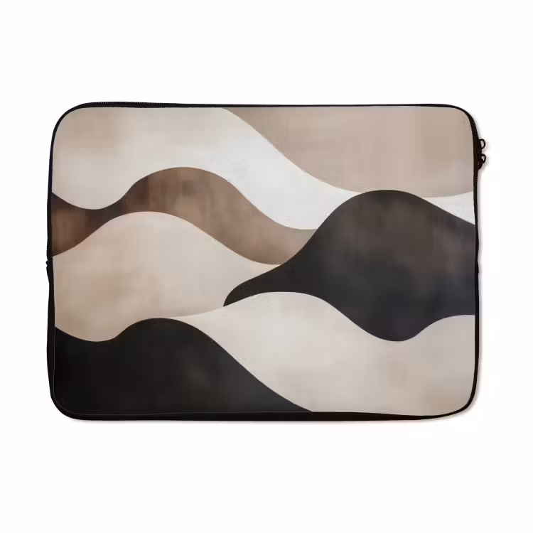 Laptophoes - Golven - Abstract - Beige — 5