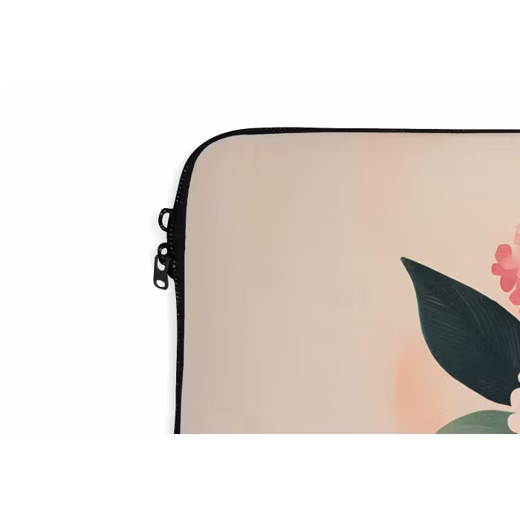 Laptophoes - Vaas - Bloemen - Vlinder - Rood — 6