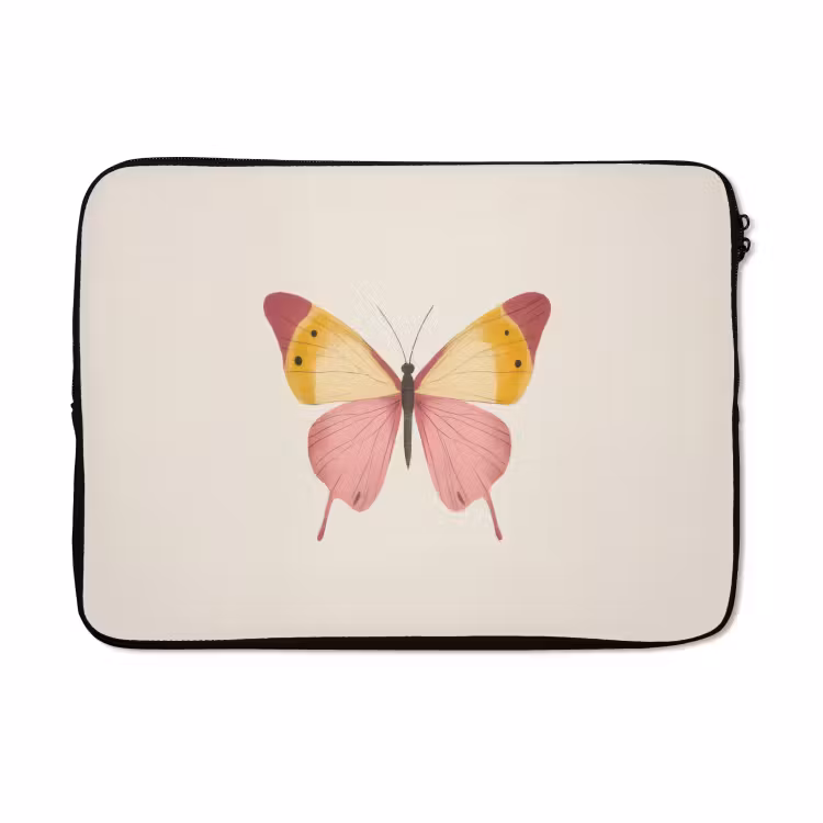 Laptophoes - Vlinder - Illustratie - Roze — 5