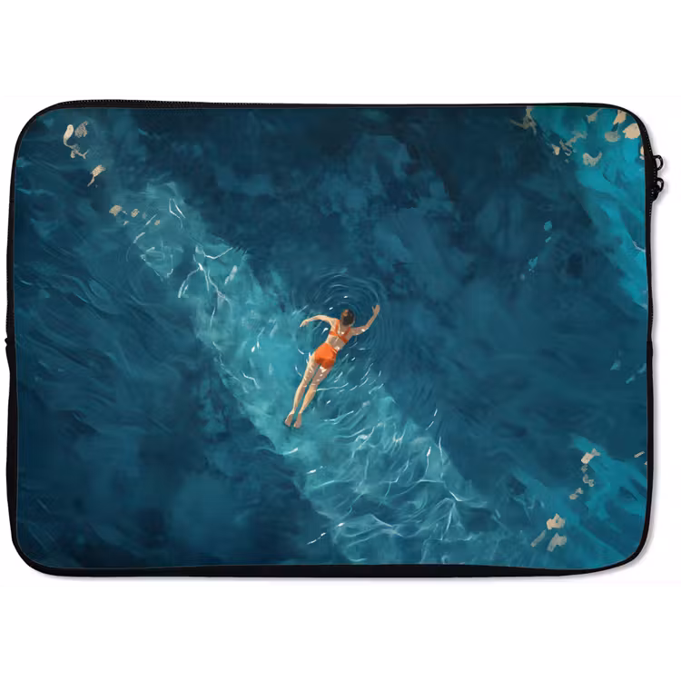 Laptophoes - Vrouw - Water - Bikini - Oranje — 1