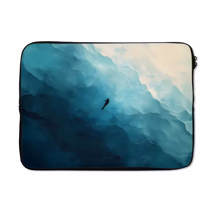 Laptophoes - Zee - Silhouet - Abstract - Blauw — 5