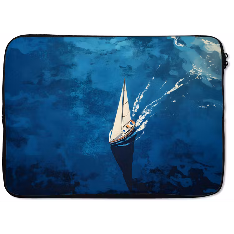 Laptophoes - Zeilboot - Water - Abstract - Schaduw — 1