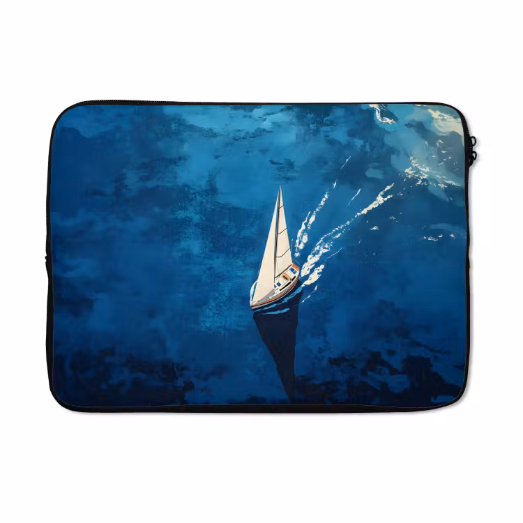 Laptophoes - Zeilboot - Water - Abstract - Schaduw — 5