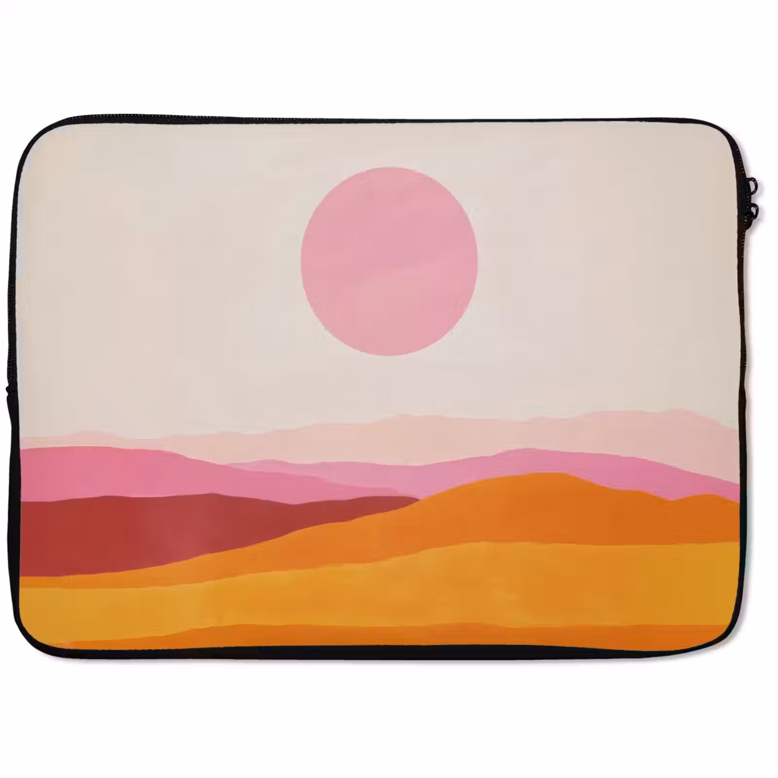 Laptophoes - Heuvels - Oranje - Zon - Abstract — 1