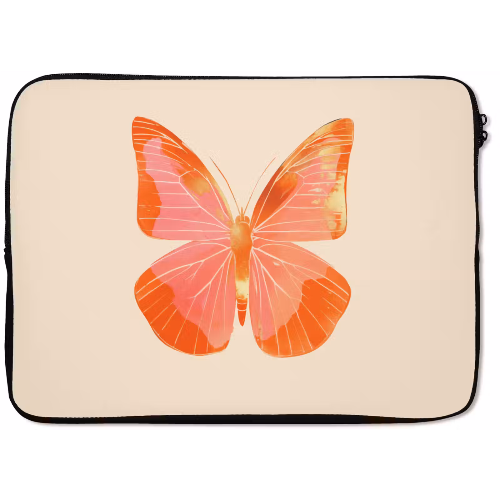 Laptophoes - Vlinder - Minimalistisch - Roze — 1