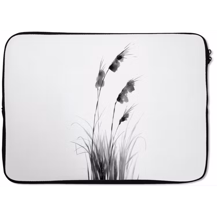Laptophoes - Minimalistisch - Stelen - Wit — 1