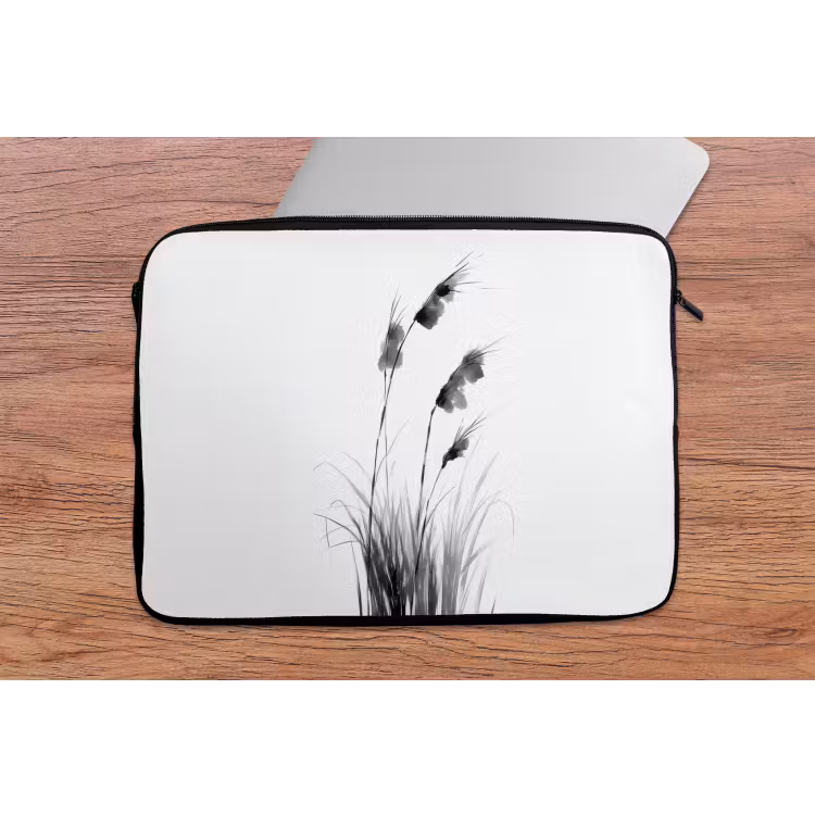 Laptophoes - Minimalistisch - Stelen - Wit — 2