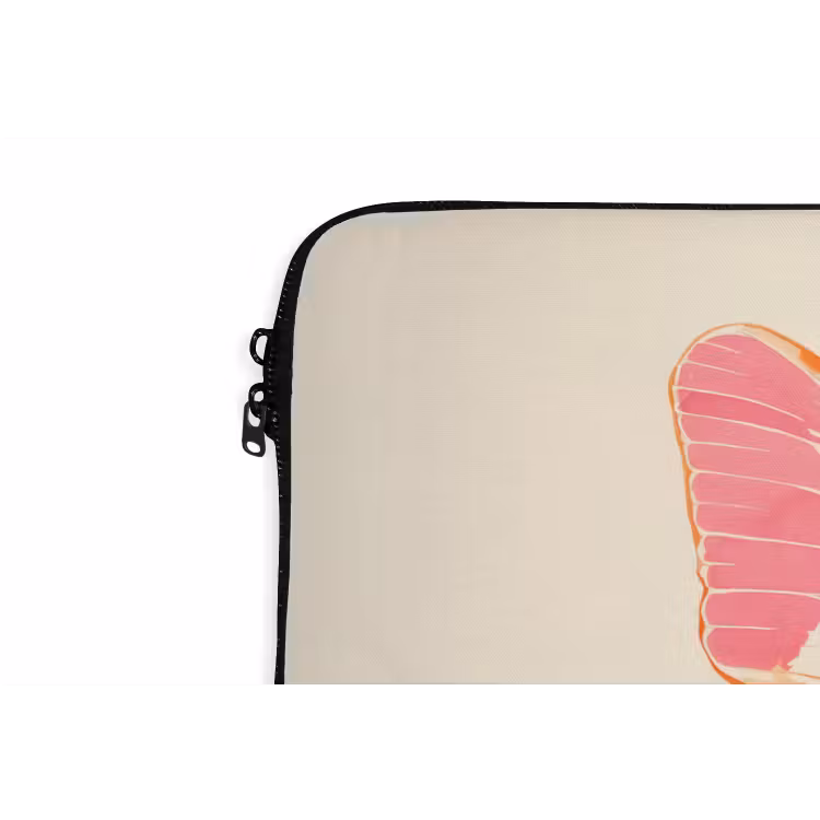 Laptophoes - Oranje - Vlinder - Minimalistisch — 6