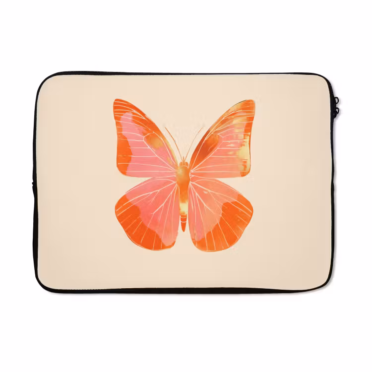 Laptophoes - Vlinder - Minimalistisch - Roze — 5