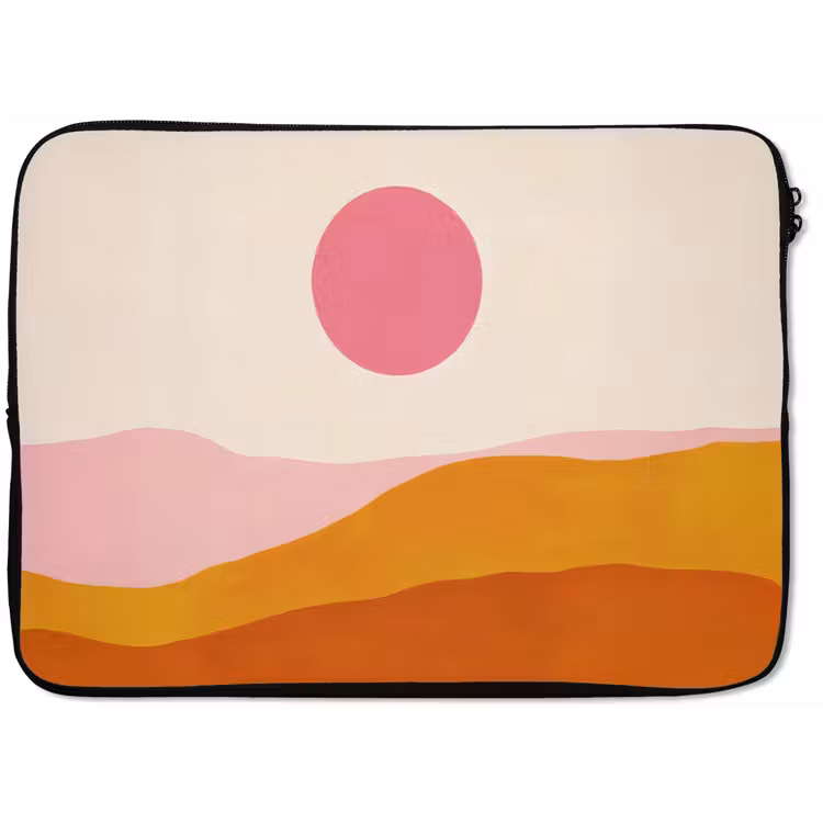 Laptophoes - Zon - Heuvels - Abstract - Roze — 1