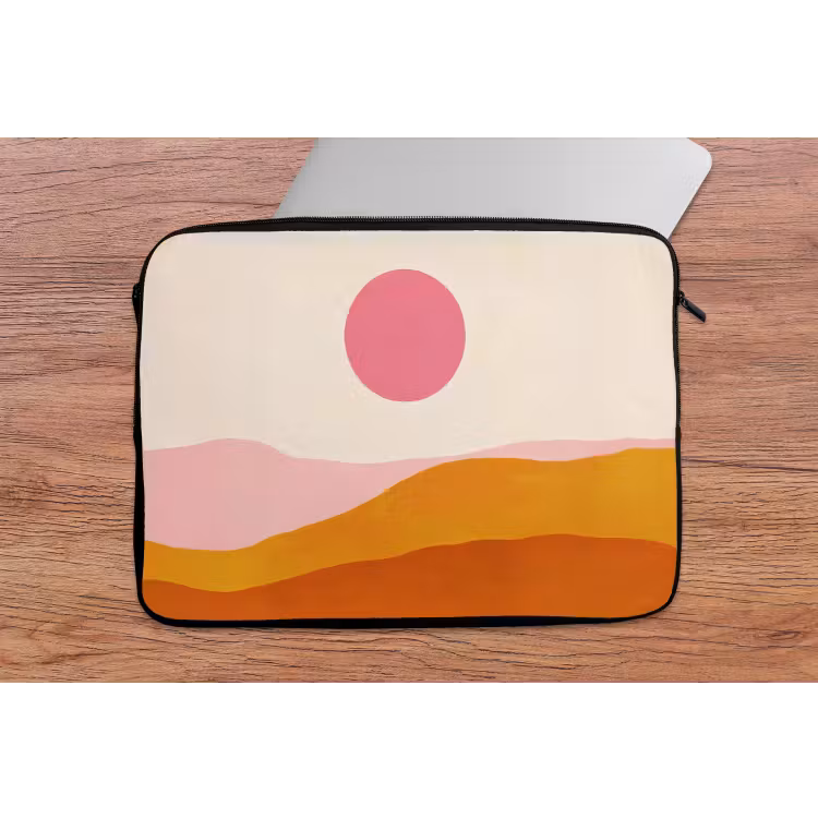 Laptophoes - Zon - Heuvels - Abstract - Roze — 2