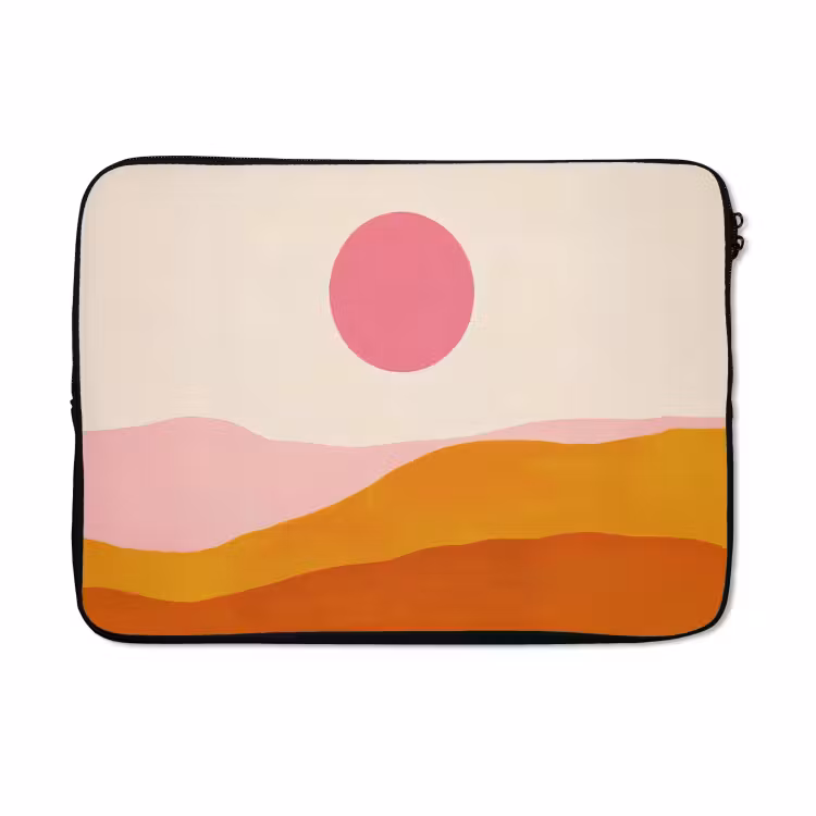 Laptophoes - Zon - Heuvels - Abstract - Roze — 5