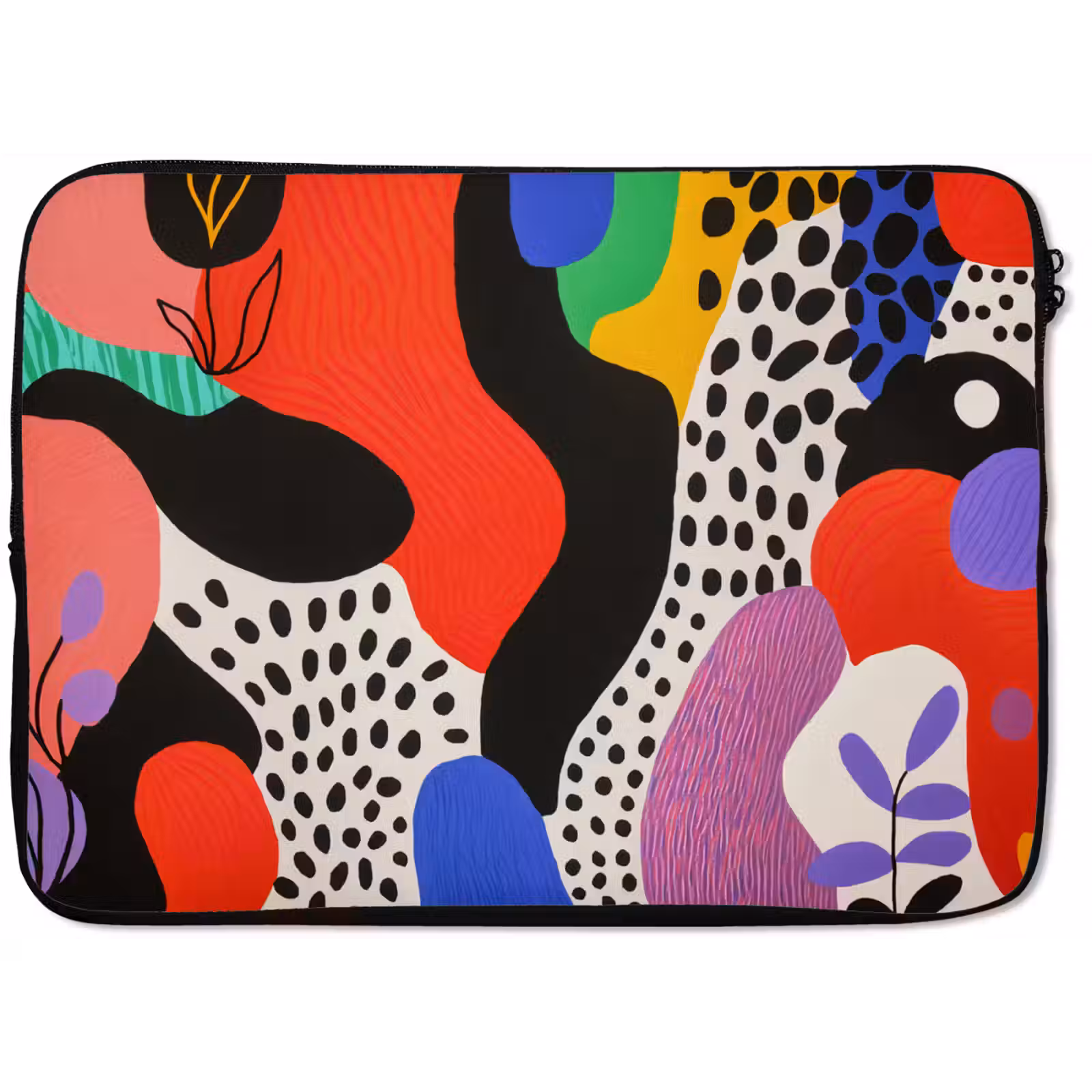 Laptophoes - Abstract - Vormen - Kleuren - Stippen — 1