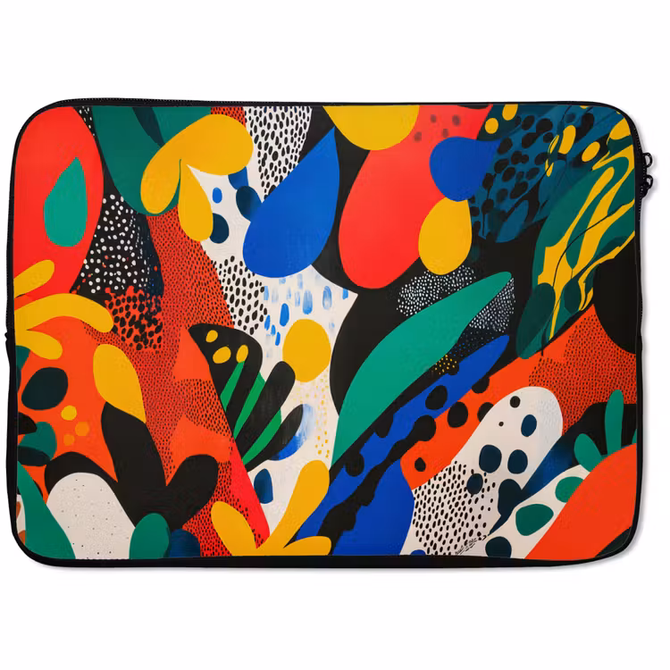 Laptophoes - Abstract - Planten - Vormen - Kleurrijk — 1