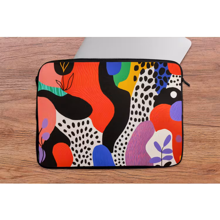 Laptophoes - Abstract - Vormen - Kleuren - Stippen — 2