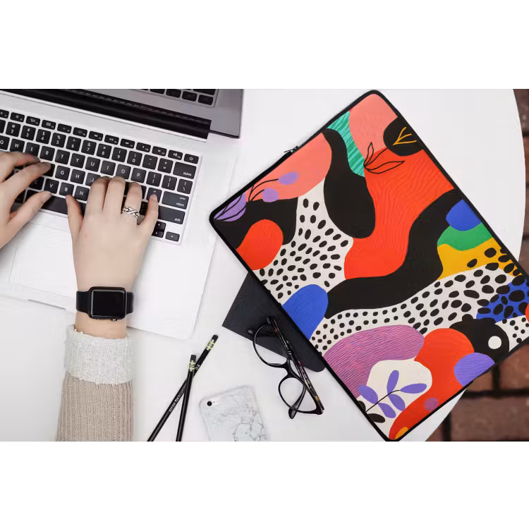Laptophoes - Abstract - Vormen - Kleuren - Stippen — 3