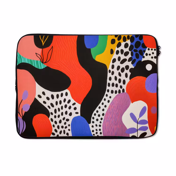 Laptophoes - Abstract - Vormen - Kleuren - Stippen — 5