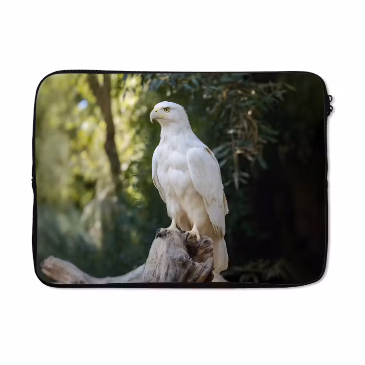 Laptophoes - Arend - Hout - Wit - Planten — 5