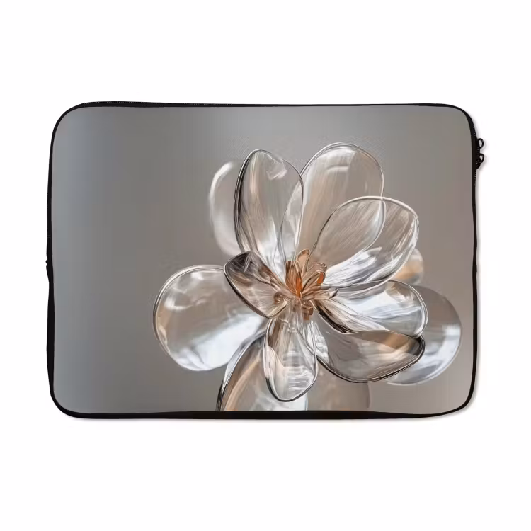 Laptophoes - Bloem - Glazen - Doorzichtig — 5