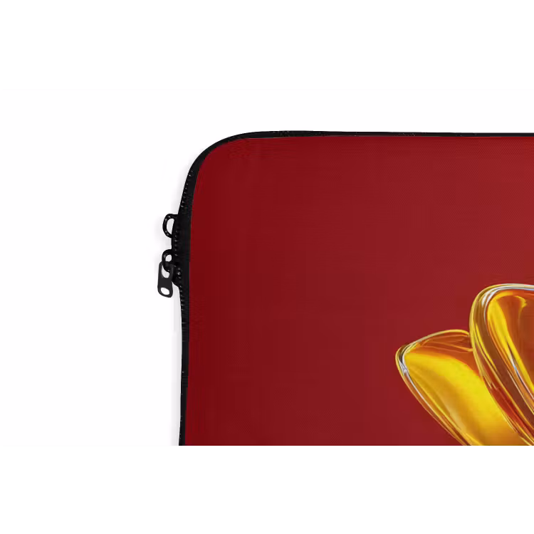 Laptophoes - Bloem - Goud - Glazen — 6