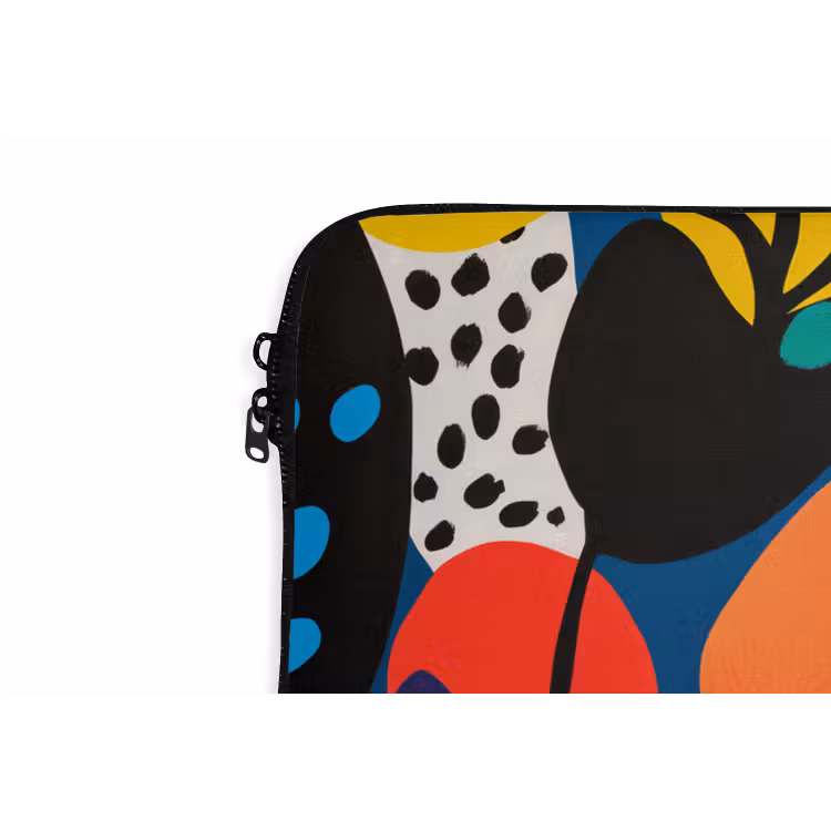 Laptophoes - Bloemen - Bladeren - Abstract - Rood — 6